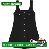 香港直邮GANNI 连衣裙 甘尼 黑色 1h可退 Crepe 女士 Bonded W018