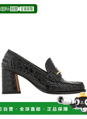 香港直邮Salvatore Ferragamo Harry F 扣高跟乐福鞋 01K348