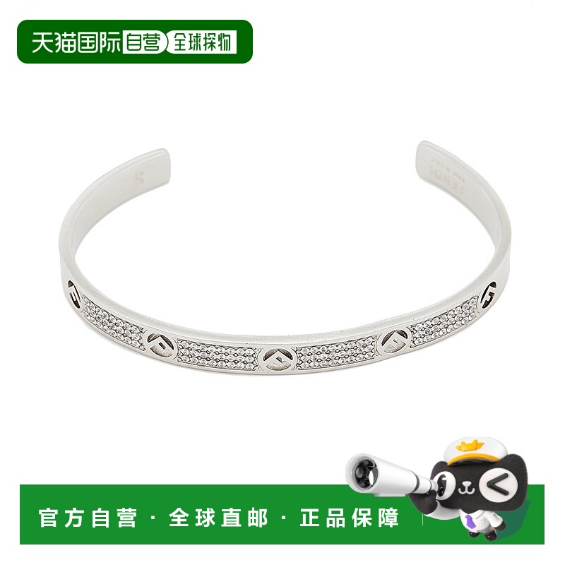 自营1h可退 Fendi芬迪F Is Fendi系列女士手环玫瑰金色8A