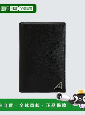 1h可退 香港直邮Prada 普拉达 男士 Billfold 皮革带Logo钱包牛皮