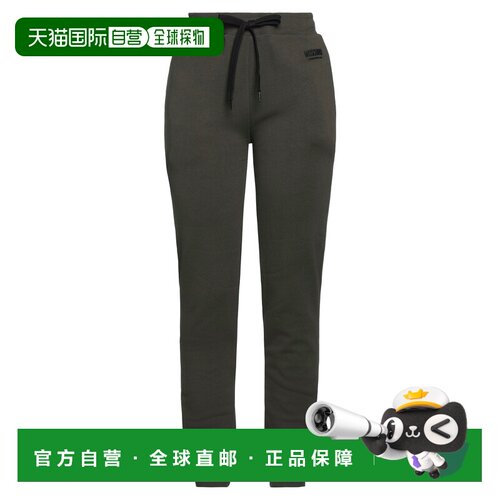 1h可退 香港直邮Moschino 莫斯奇诺 女士 休闲长裤 green绿色 舒