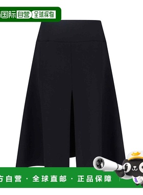 香港直邮Alaia 女士 黑色弹力聚酯混纺半身裙长裙 AA9J2371T582B