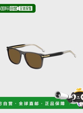 自营欧洲直邮HUGO BOSS雨果BOSS BLACK 渐变效果灰色醋酸纤维太阳