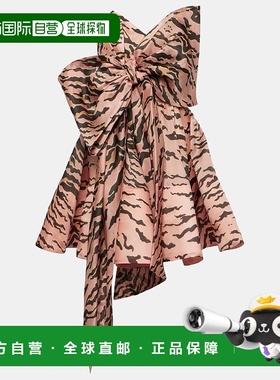 香港直邮ZIMMERMANN 女士 Matchmaker 蝴蝶结装饰真丝迷你连衣裙