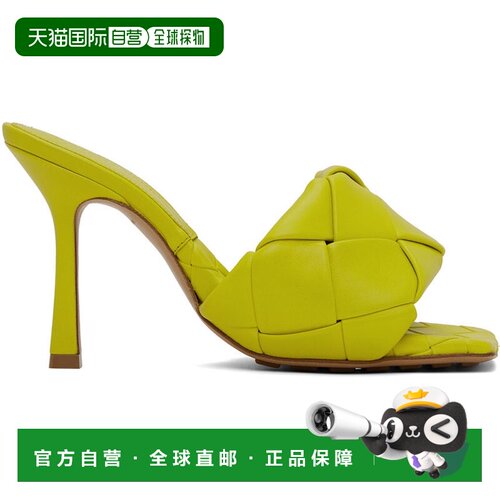 1h可退 香港直邮Bottega Veneta 葆蝶家 女士 黄色 Lido 高跟鞋 6