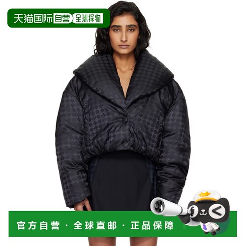 1h可退 香港直邮AMIRI 女士 黑色 MA Quad Shawl 羽绒夹克 AWOUDO