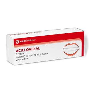 欧洲直邮德国ALIUD阿昔洛韦2g唇疱疹冒水疱专用疹缓解疼痛和瘙痒