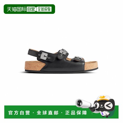 1h可退 Balenciaga 巴黎世家 女士 黑色 Scholl 联名凉鞋 827432W