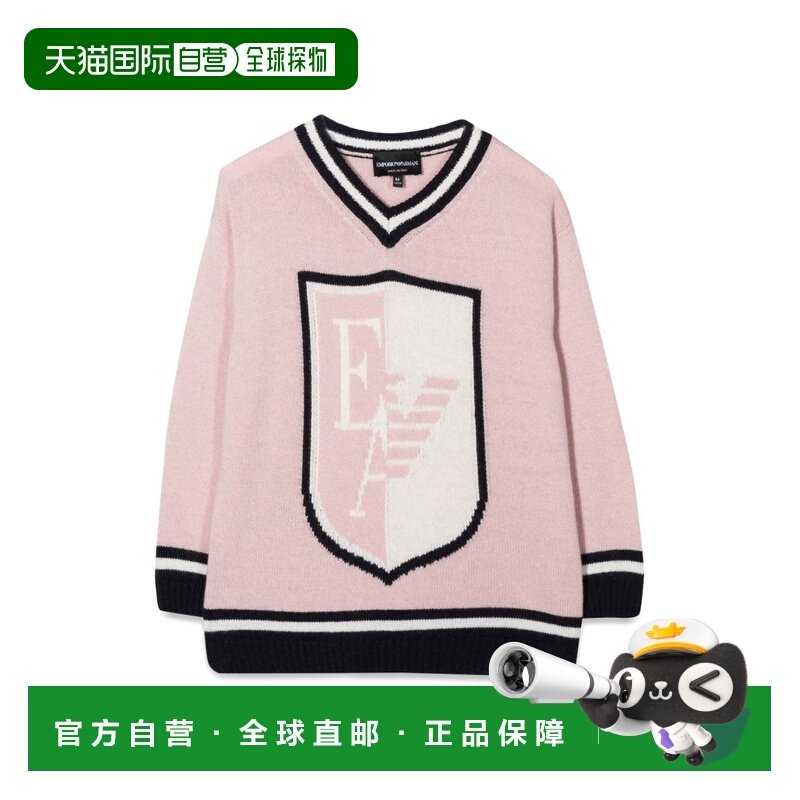 香港直邮Emporio Armani 安普里奥 阿玛尼 男童 OF ARMS EA 套头V,童装/婴儿装/亲子装,毛衣/针织衫,淘宝优惠券,粉丝福利购,淘宝优惠卷