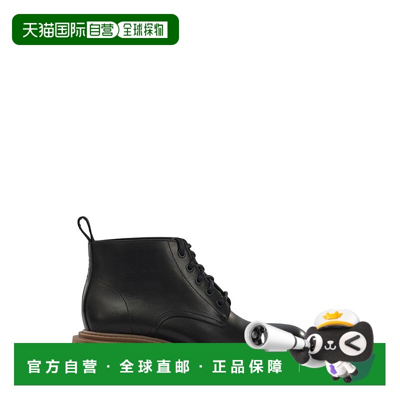 1h可退 香港直邮LOEWE 罗意威 男士 繫帶戰鬥靴 M816285X69黑色