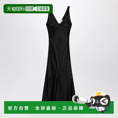 香港直邮SPORTMAX 女士连衣裙 KATIASI003 SS2025 黑色 Long blac