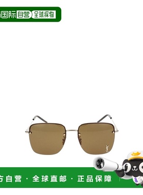 香港直邮Saint Laurent 徽标太阳镜 SL312M