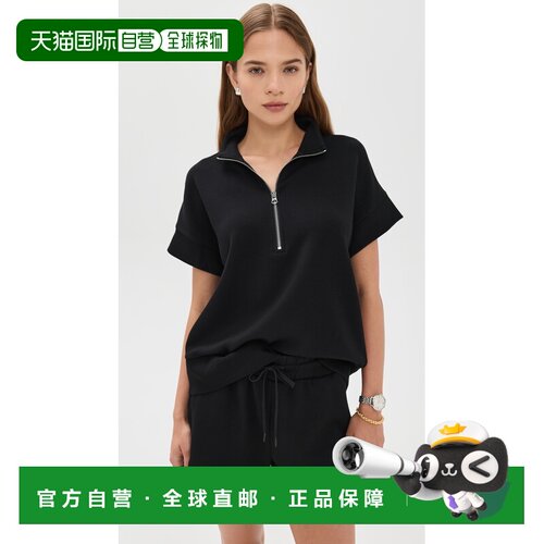 1h可退 美国直邮VARLEY 女士 Ritchie 短袖卫衣 black黑色 舒适时