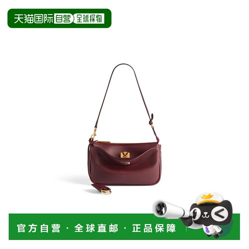 欧洲直邮BALENCIAGA (2025) 女士 Rodeo 深酒红色斜挎包巴黎世家