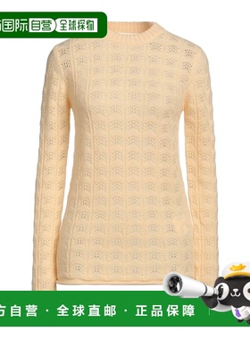 香港直邮Sportmax 斯宝麦斯 女士 毛衣 yellow 黄色羊绒舒适时尚