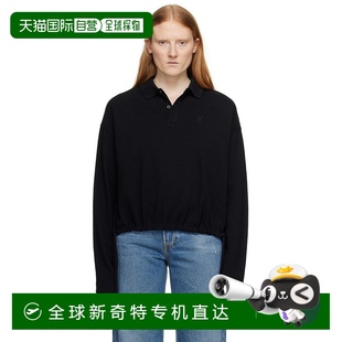 Ami 香港直邮Ami 女士 衫 UPL32 Cœur 1h可退 黑色 Paris Polo