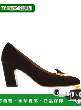 1h可退 香港直邮Salvatore Ferragamo Gancini 方跟鞋 01K953