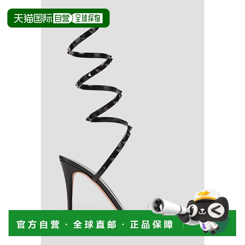 香港直邮Valentino 华伦天奴 女士 PVC 铆钉皮质凉鞋 W2S0GJ4LDK2