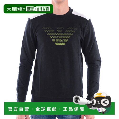 香港直邮EA7 EMPORIO ARMANI 男士针织衫卫衣 6GPM82PJ05ZBLACK