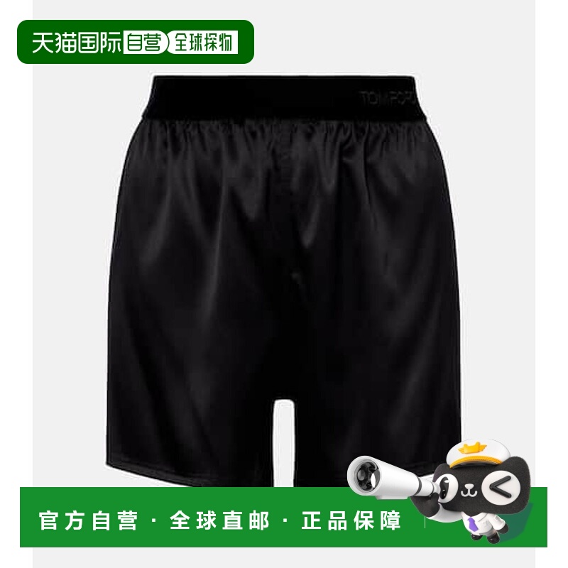 香港直邮Tom Ford 汤姆 福特 女士 高腰真丝混纺缎面短裤