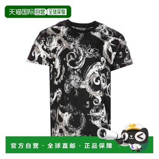 1h可退 香港直邮versace 范思哲 男士 CLOTHING AND POLOS 黑色棉