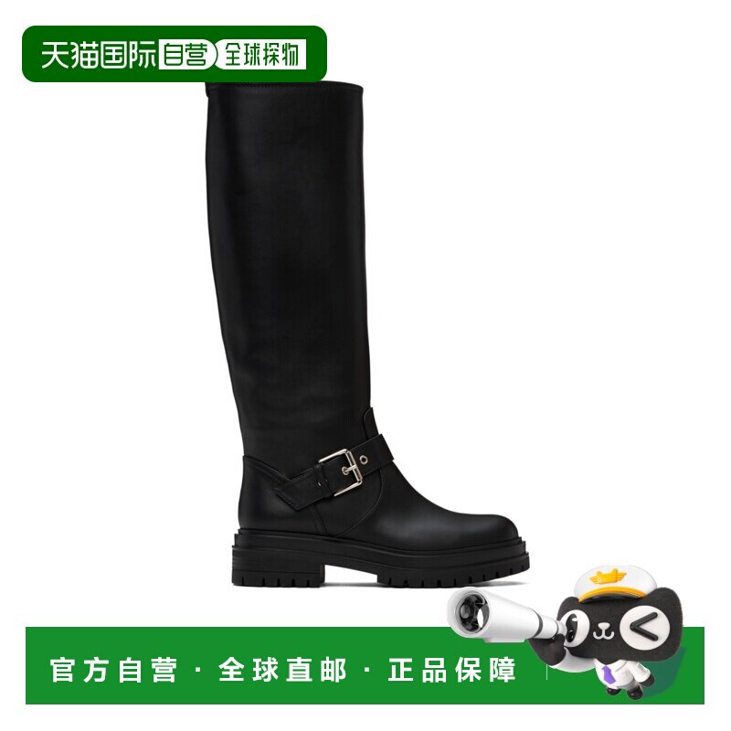 1h可退 香港直邮Gianvito Rossi Thiago针扣细节长筒靴 G8015120G