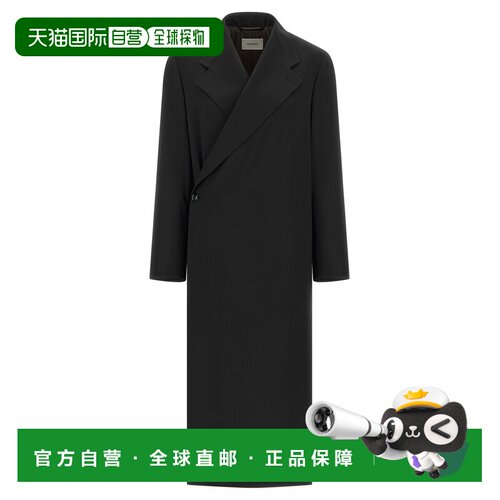 1h可退 香港直邮LEMAIRE 女士大衣 CO1150LF1537BK990 CO 黑色 羊