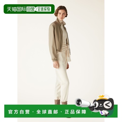 自营欧洲直邮Loro Piana 女士灰绿色功能性面料夹克