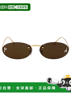 欧洲直邮FENDI 女士眼镜 FE4075US30J CO 棕色 椭【付后1h可退】