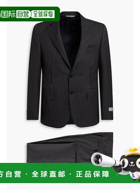 1h可退 香港直邮Canali 康钠丽 男士 细条纹羊毛套装 1128019ES17