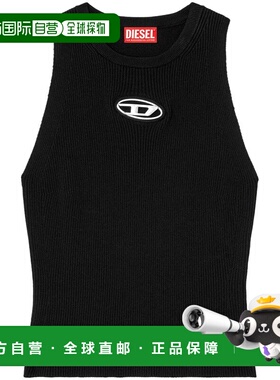 香港直邮Diesel迪赛女士T恤A174500DLAX圆领无袖镂空背心