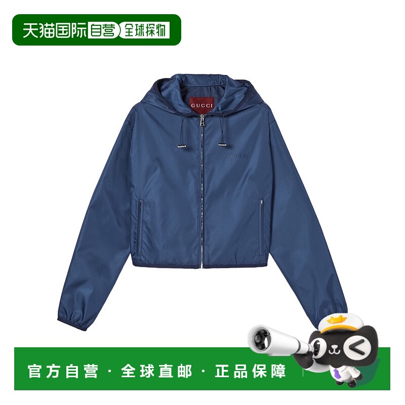 香港直邮Gucci 饰金属标识华达呢夹克 837312ZAKAX