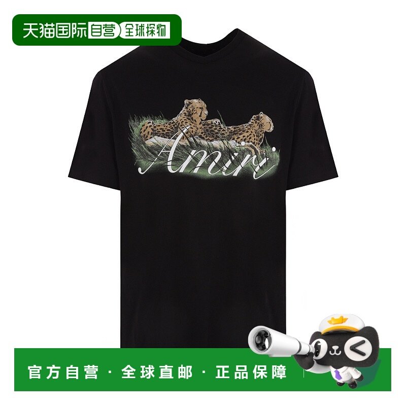 香港直邮Amiri 圆领T恤 PF23MJG001正品高档显瘦小众透气舒适百搭