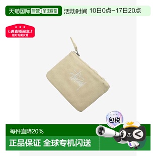 Stussy斯图西品牌徽标零钱包春夏男女同款 134256帆布旅行休闲