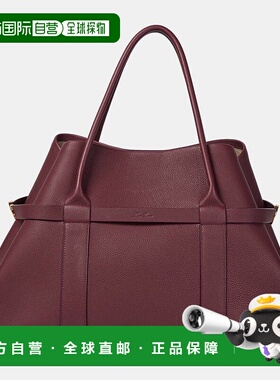 香港直邮Loro Piana 诺悠翩雅 女士 Ghiera 大号皮革手提包托特包
