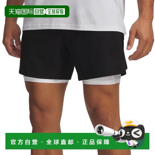 1h可退 欧洲直邮Under Armour 男士短裤 6009868008NERO CO 黑色