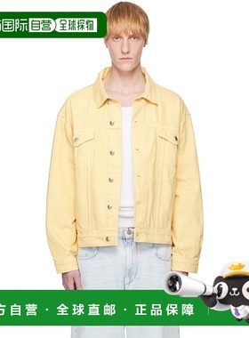 香港直邮MAISON KITSUNE 男士 黄色卡车司机牛仔夹克 OM02103WD40