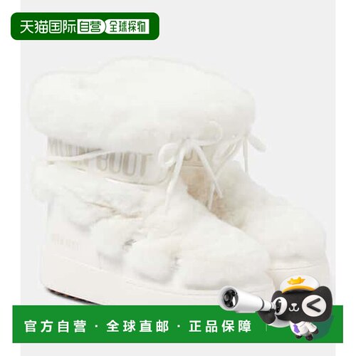 香港直邮Moon Boot 月亮靴 女士 MB Ltrack 仿皮草修饰雪地靴