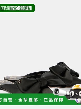 香港直邮valentino 华伦天奴 女士 Un Château 蝴蝶结绸缎凉拖