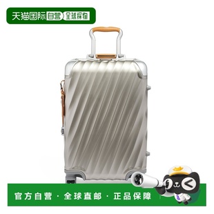 自营欧洲直邮Tumi途明 19 Degree钛色钛金属拉链口袋行李箱男女通