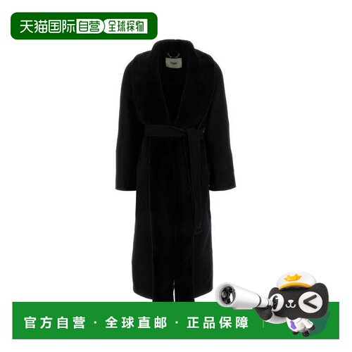 1h可退 香港直邮Fendi 芬迪 女士 长袖大衣 FF6041ASZU black黑色
