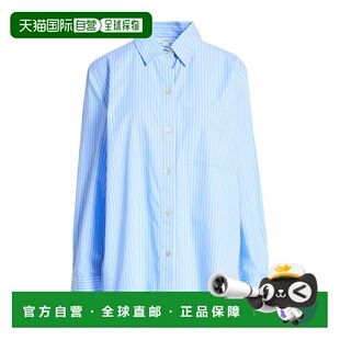 香港直邮VINCE 舒适时尚 女士 blue蓝色 条纹衬衫 1h可退