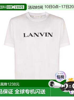 1h可退 香港直邮Lanvin 朗雯 男士 and Polos T恤白色T恤 RMTS001