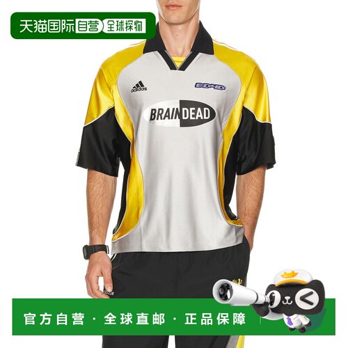 1h可退 香港直邮Adidas 男士 x Brain Dead 短袖毛线衫 JY7960