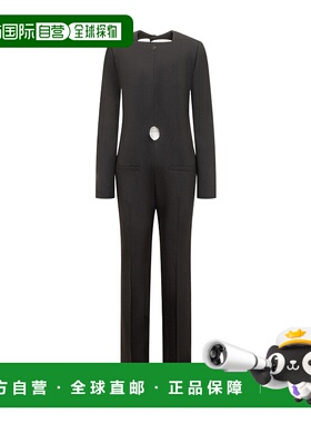 香港直邮Courreges 长袖背带裤连身裤 423CCB027WO0080