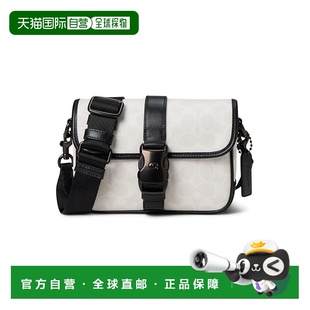 1h可退 香港直邮Coach 蔻驰 男士 League 19 标志帆布斜挎包