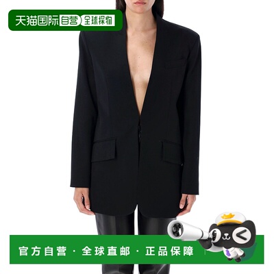 1h可退 香港直邮The Attico 女士 羊毛华达呢夹克 WCG00087WWW065