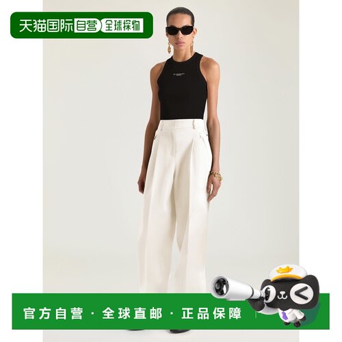 自营欧洲直邮Givenchy纪梵希 女士黑色棉质Givenchy Paris印花修