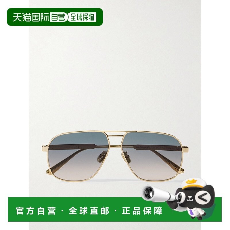 香港直邮DIOR 迪奥 女士 Cannage A3U 飞行员玫瑰镀金太阳眼镜 CD