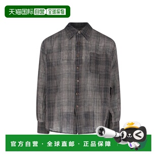香港直邮Our Legacy 男士 棕色衬衫 M2262APPENUMBRACHECKSHEERCO